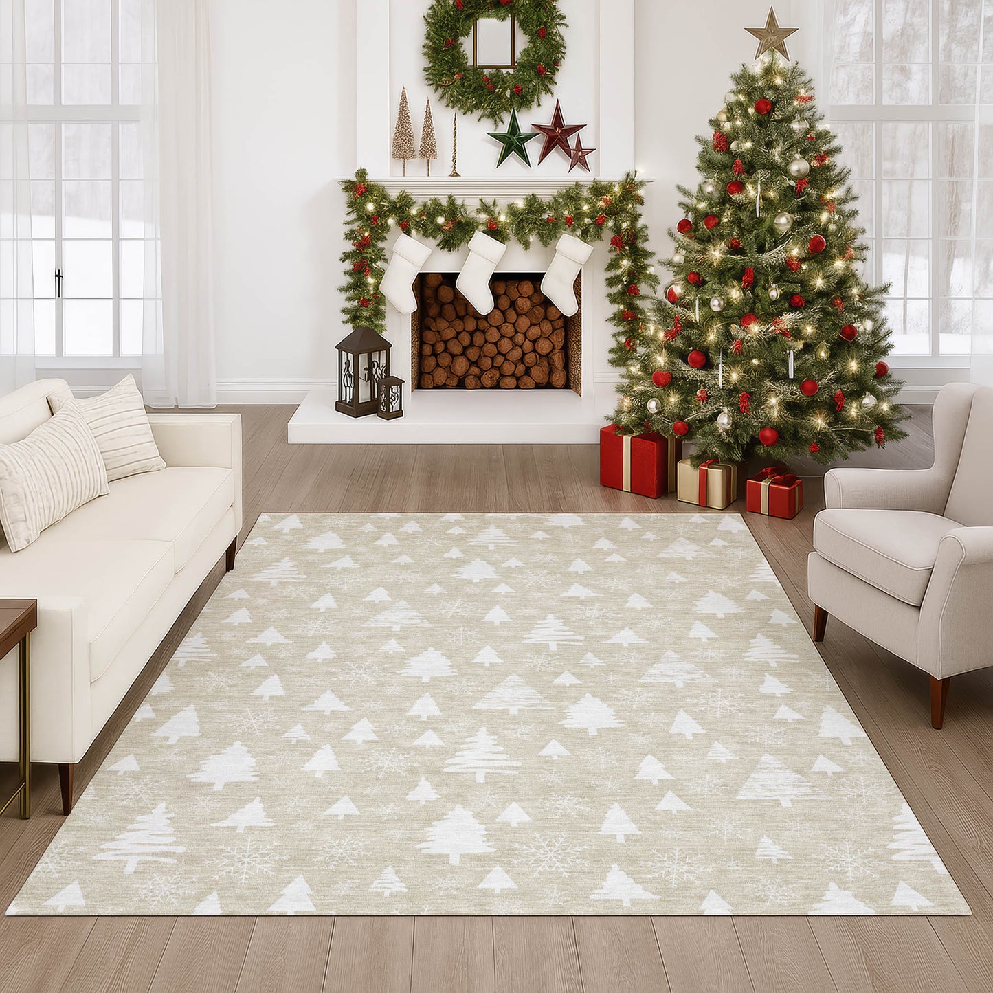 Machine Made Merry & Bright MY23 Beige - Dalyn Rugs