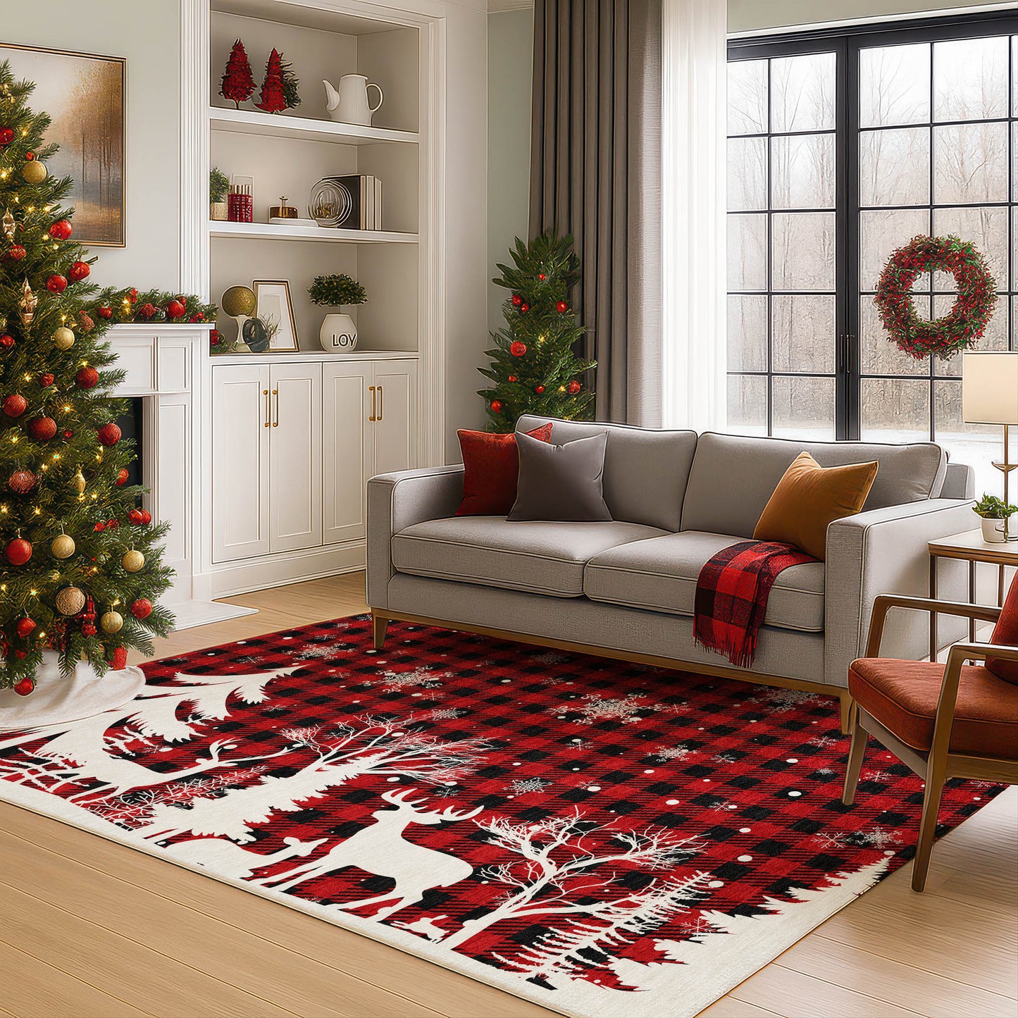Machine Made Merry & Bright MY26 Red - Dalyn Rugs