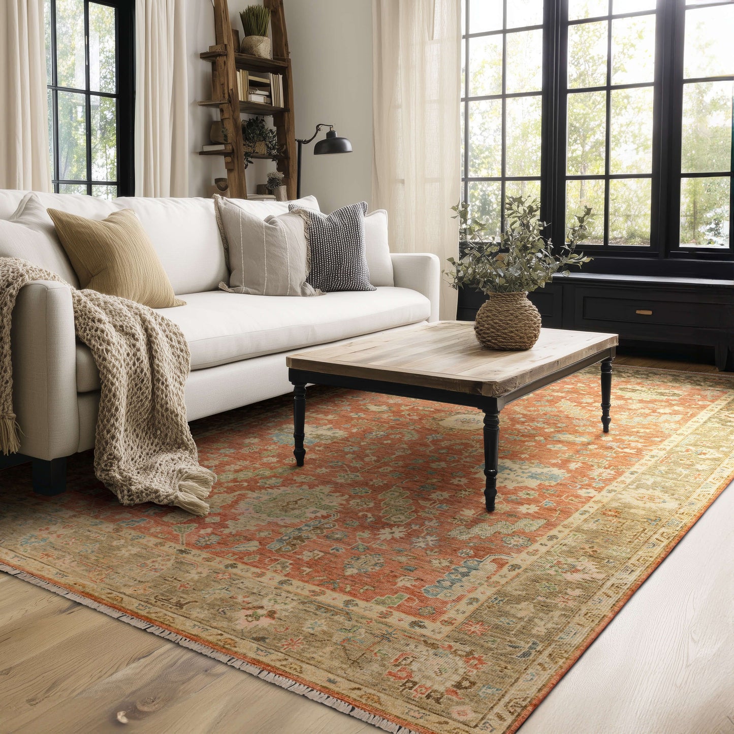 Mandir Rust Area Rug - Karastan