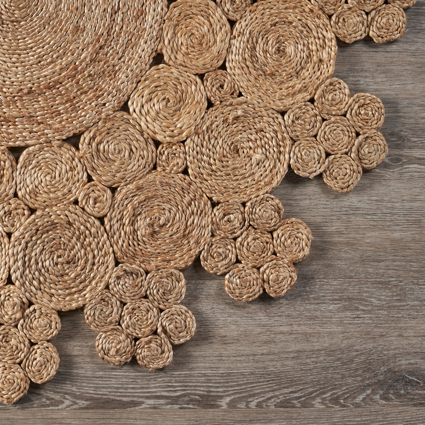 NATUR-12043 Modern/Contemporary Hand-Braided Natural Jute Indoor Area Rugs - LR Home