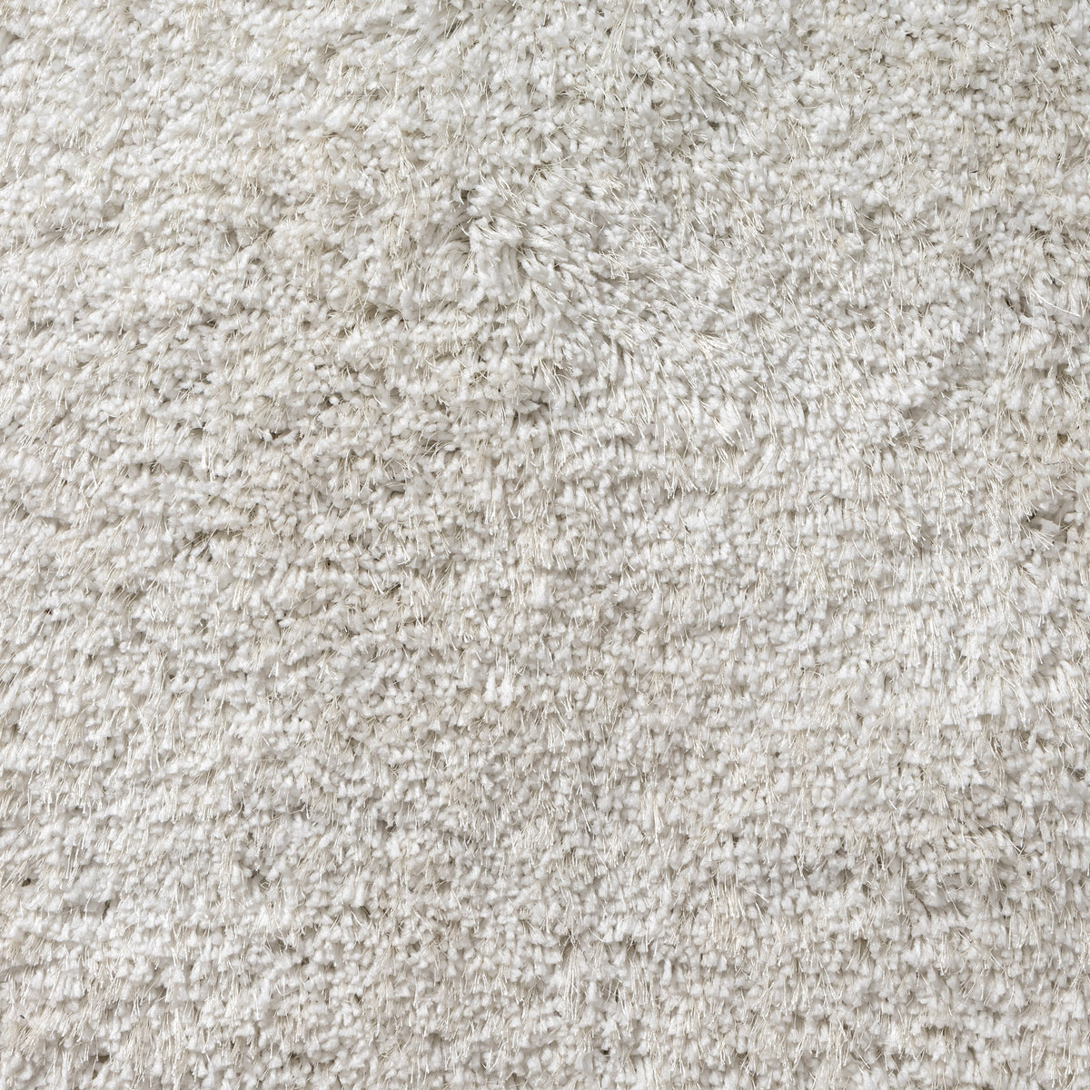 Ivory Shag Solid Hand-Loomed Polyester Indoor Area Rug - color swatch