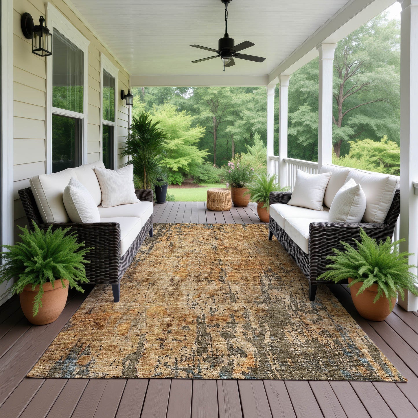 Machine Made Nouveau NV11 Copper - Dalyn Rugs