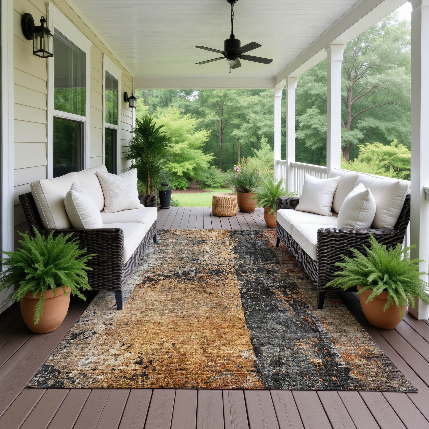 Machine Made Nouveau NV13 Copper - Dalyn Rugs