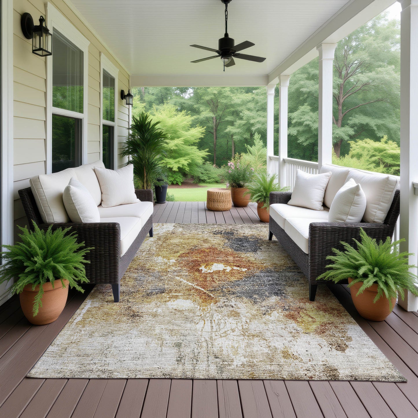 Machine Made Nouveau NV7 Taupe - Dalyn Rugs