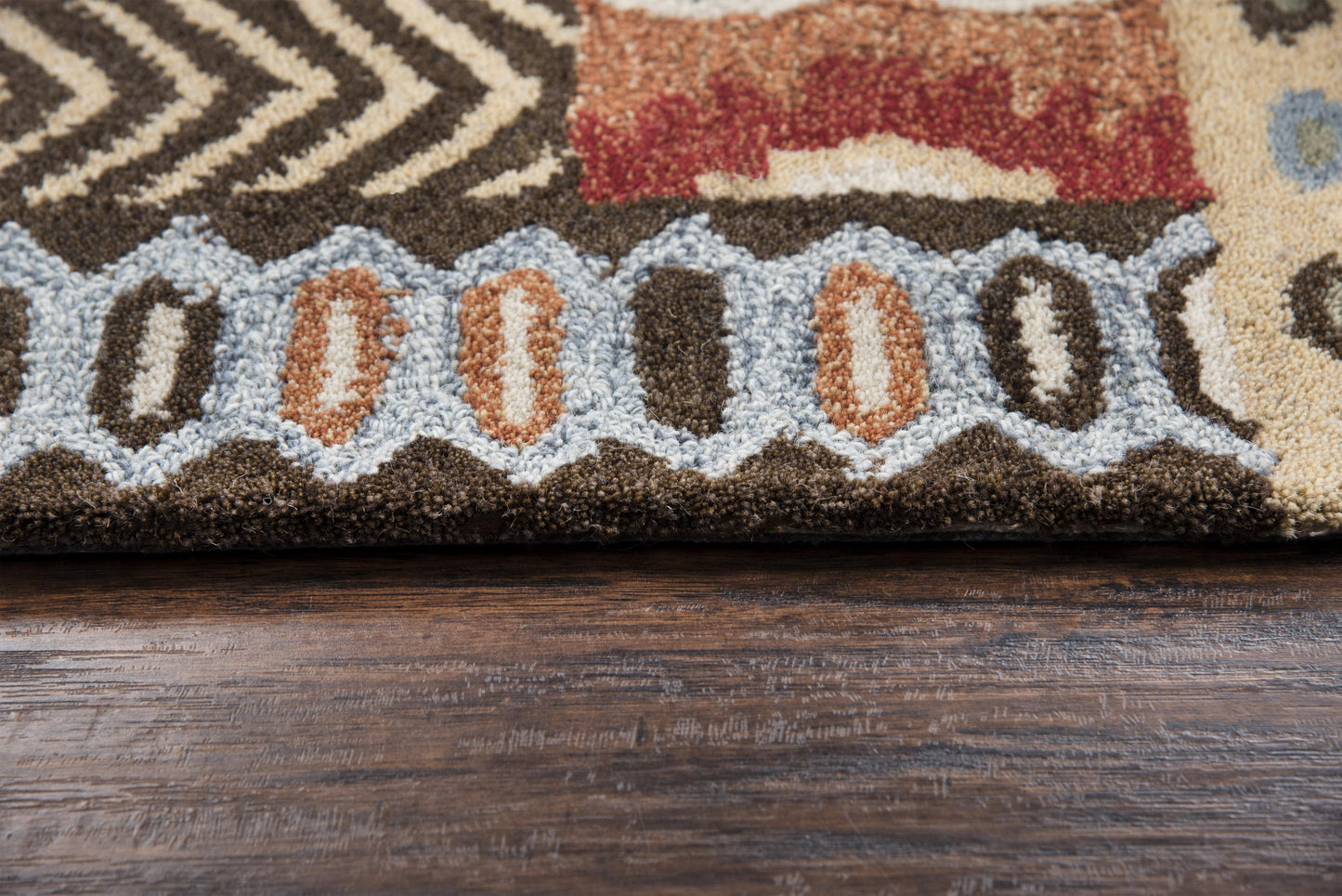 Northwoods NWD101 Red Hand-Tufted Rug - Rizzy