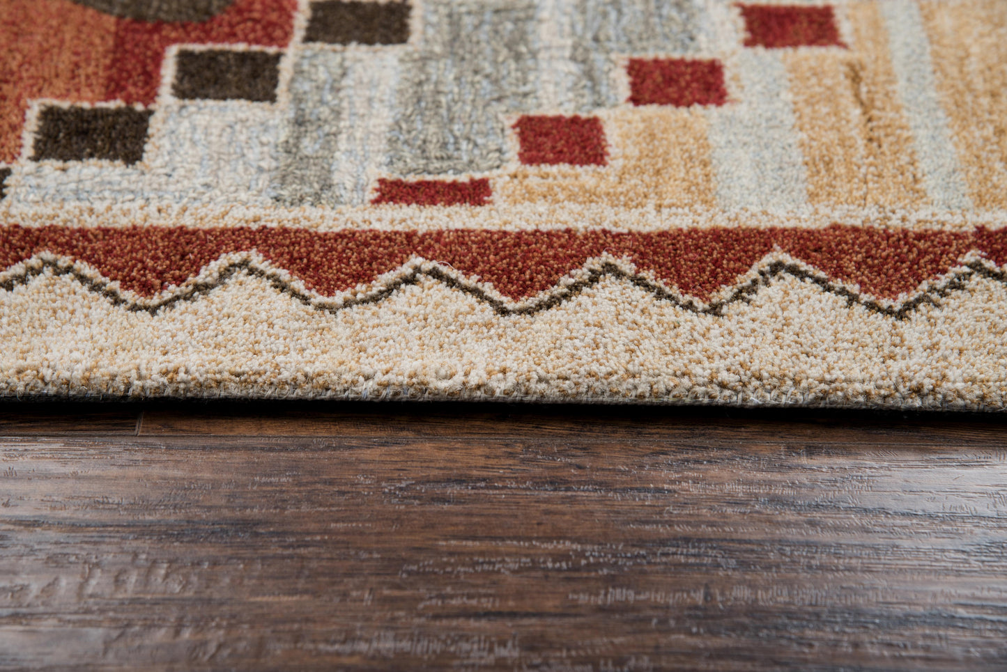Northwoods NWD103 Red Hand-Tufted Rug - Rizzy