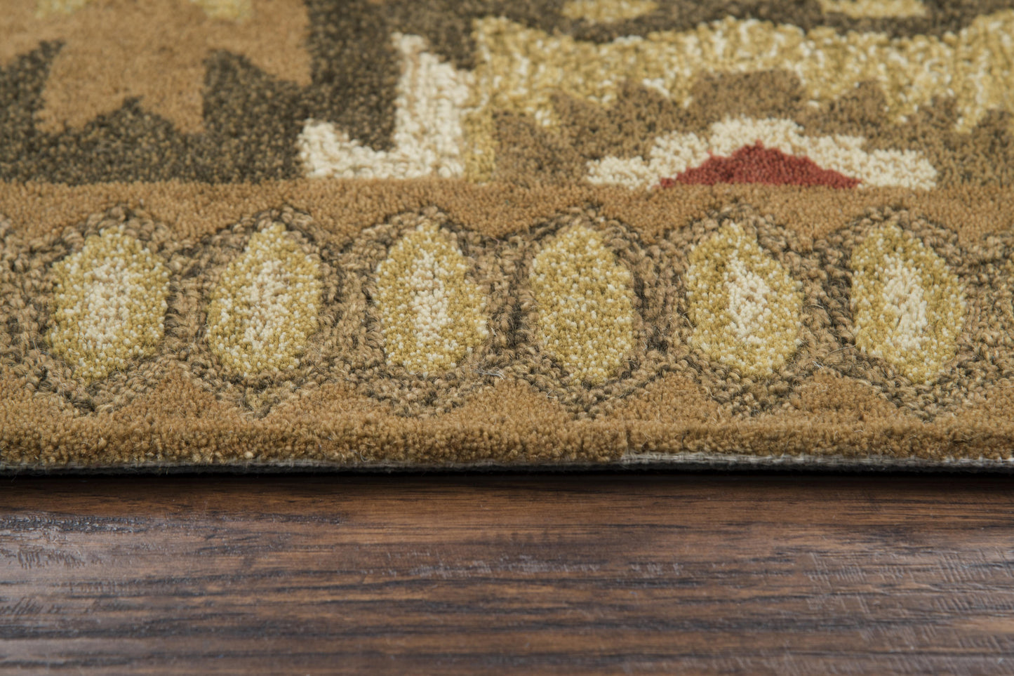 Northwoods NWD105 Brown Hand-Tufted Rug - Rizzy