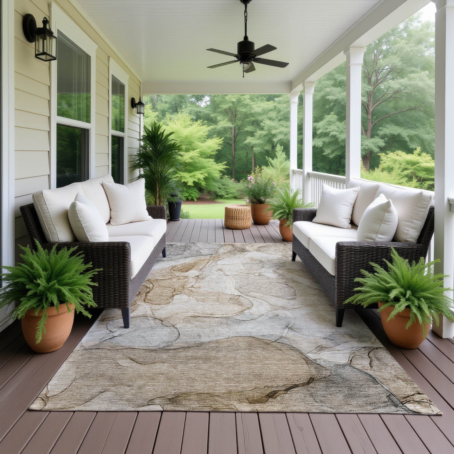 Machine Made Odyssey OY8 Brown - Dalyn Rugs