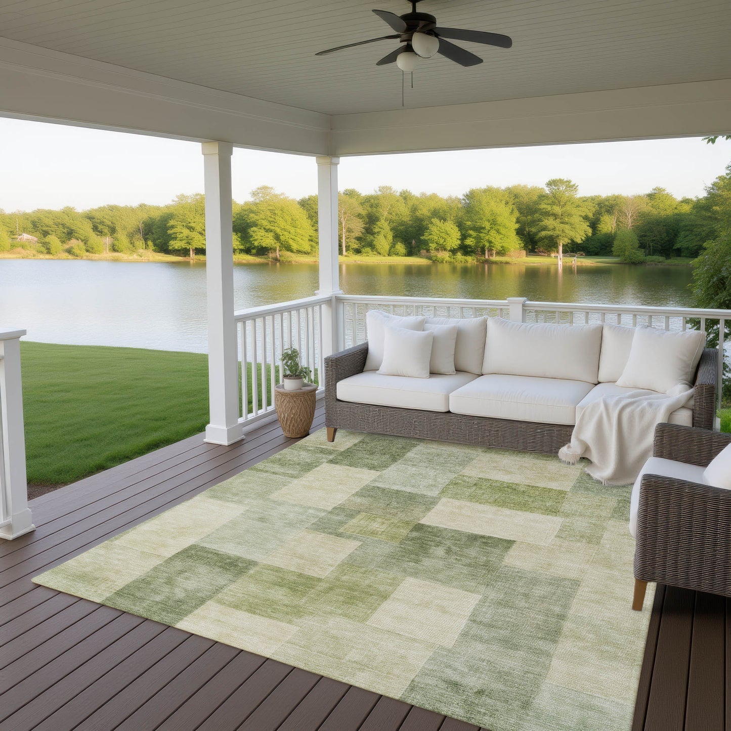 Machine Made Pacifica PA12 Aloe - Dalyn Rugs