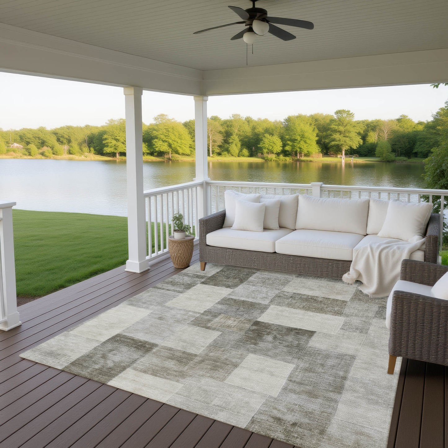 Machine Made Pacifica PA12 Taupe - Dalyn Rugs