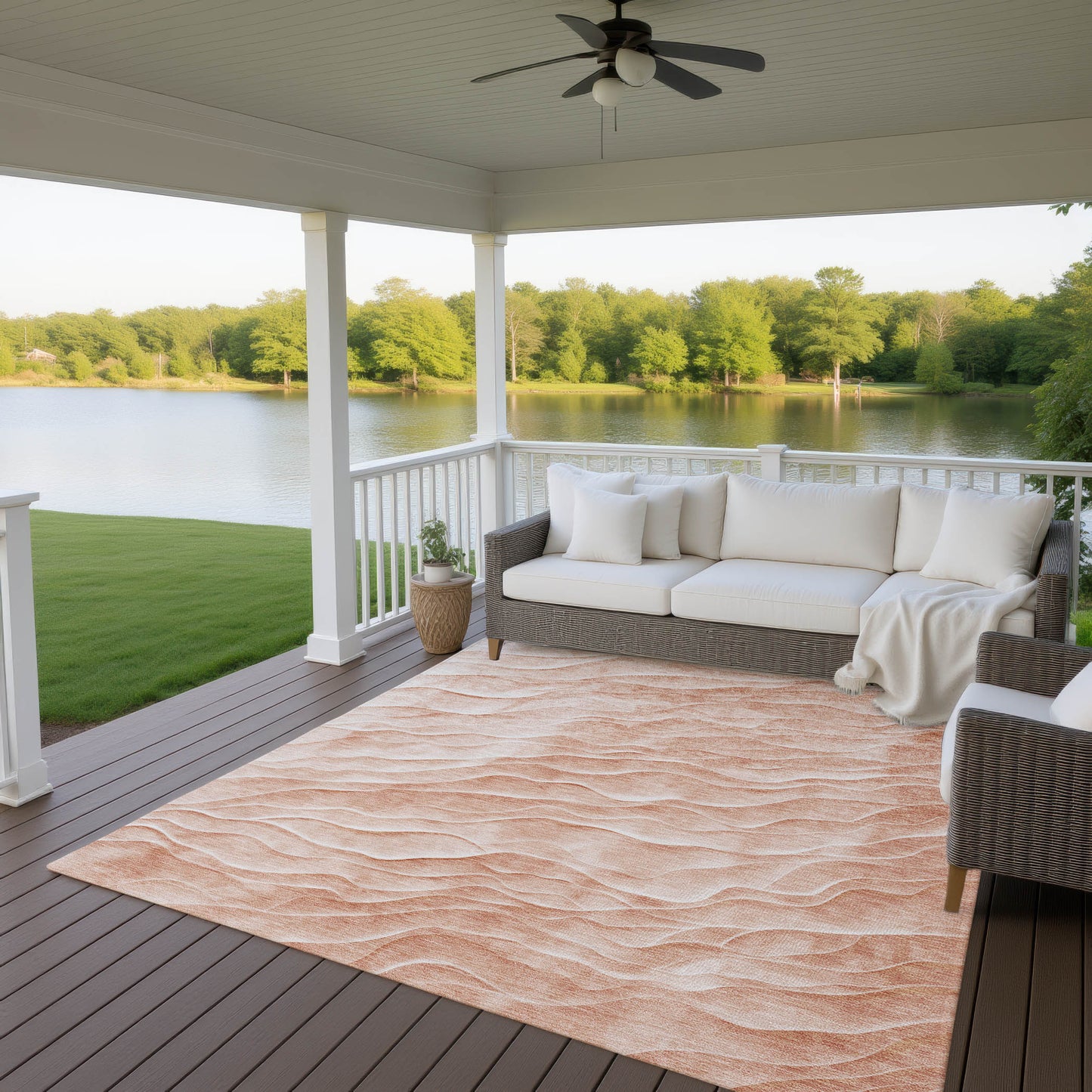 Machine Made Pacifica PA1 Coral - Dalyn Rugs