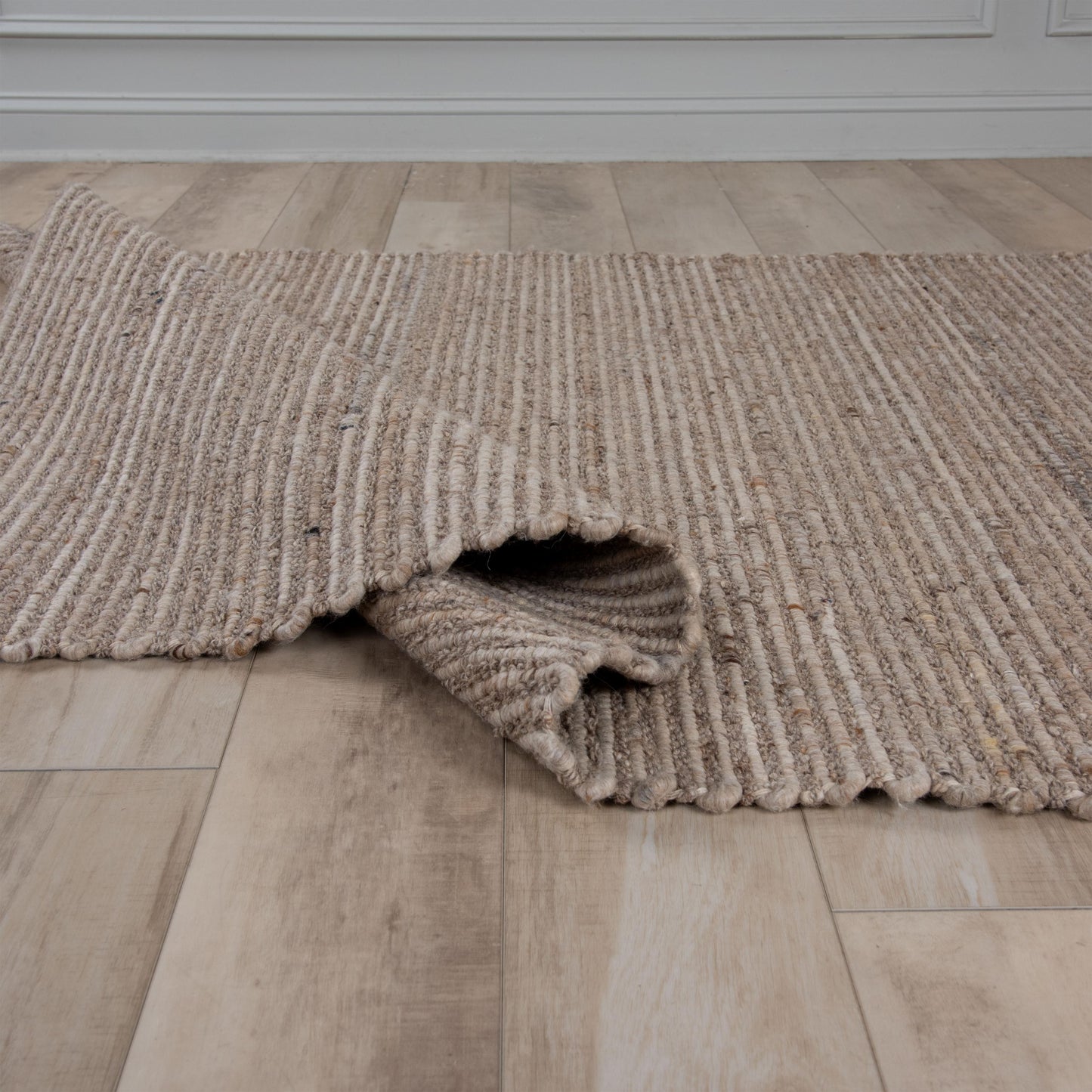 Petra PET246 Taupe Hand Woven Rug - Rizzy