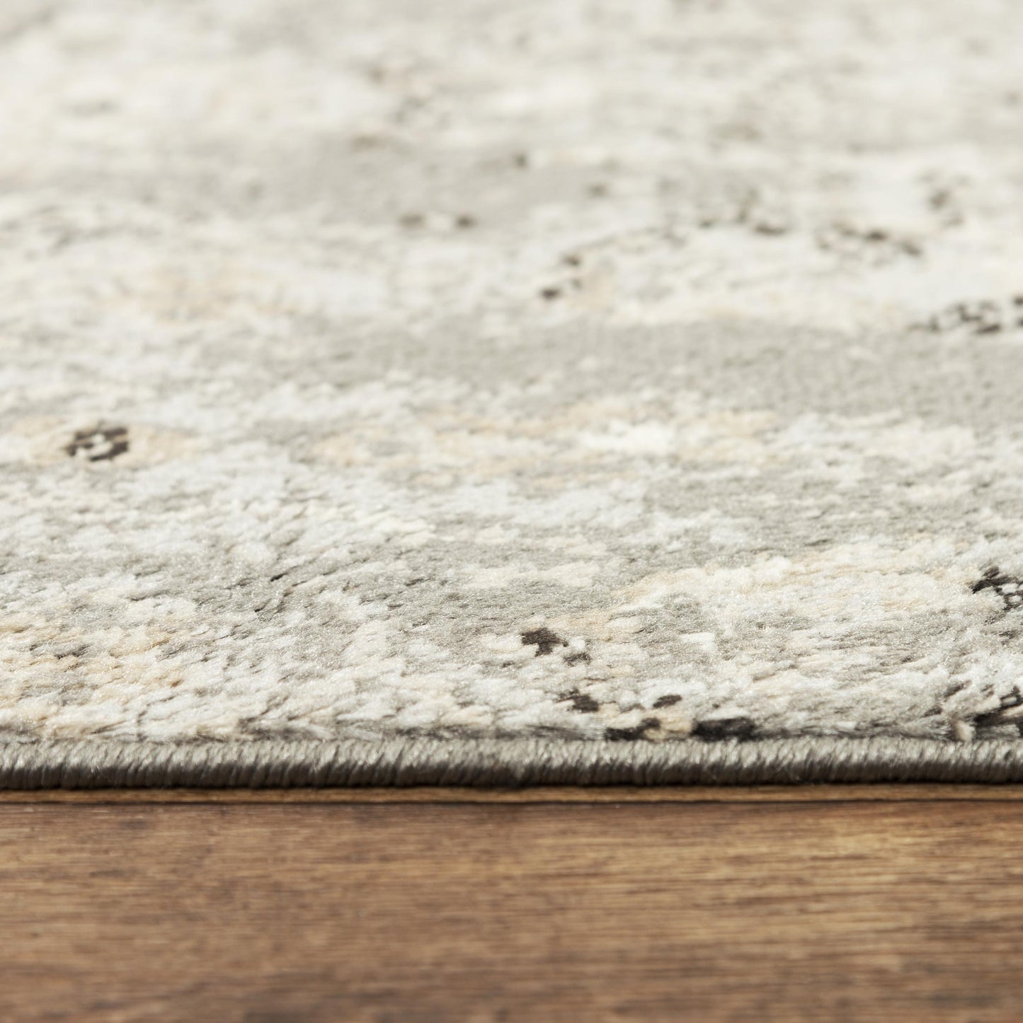 Palace PLC859 Dark Gray Machine-Made Rug - Rizzy