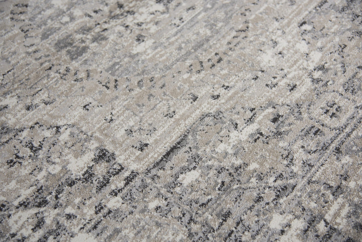 Panache PN6977 Gray/Natural Power Loomed Rug - Rizzy