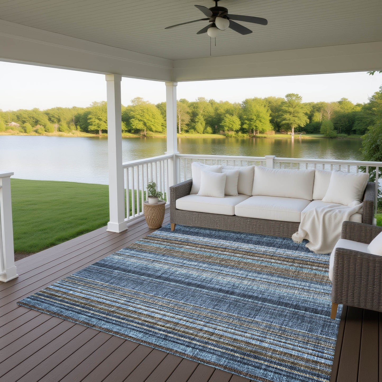 Machine Made Portico PO2 Navy - Dalyn Rugs