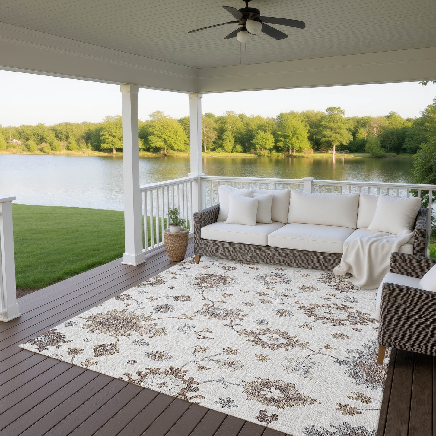 Machine Made Portico PO6 Ivory - Dalyn Rugs