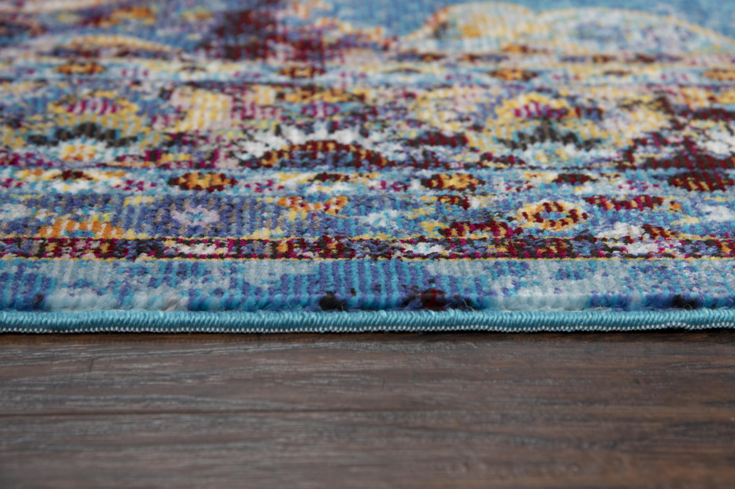 Princeton PRI107 Blue Machine-Made Rug - Rizzy