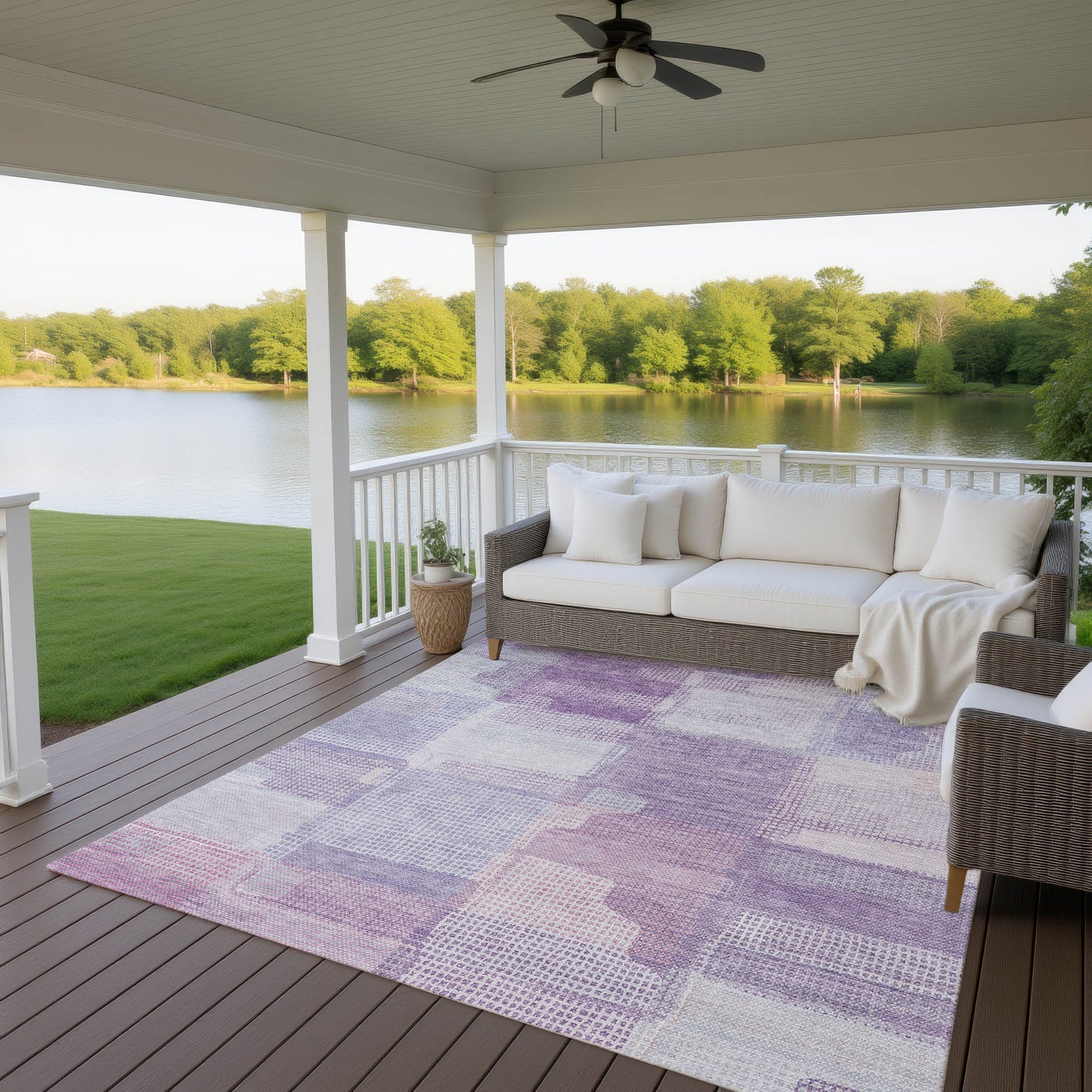 Machine Made Ravenna RN10 Lavender - Dalyn Rugs