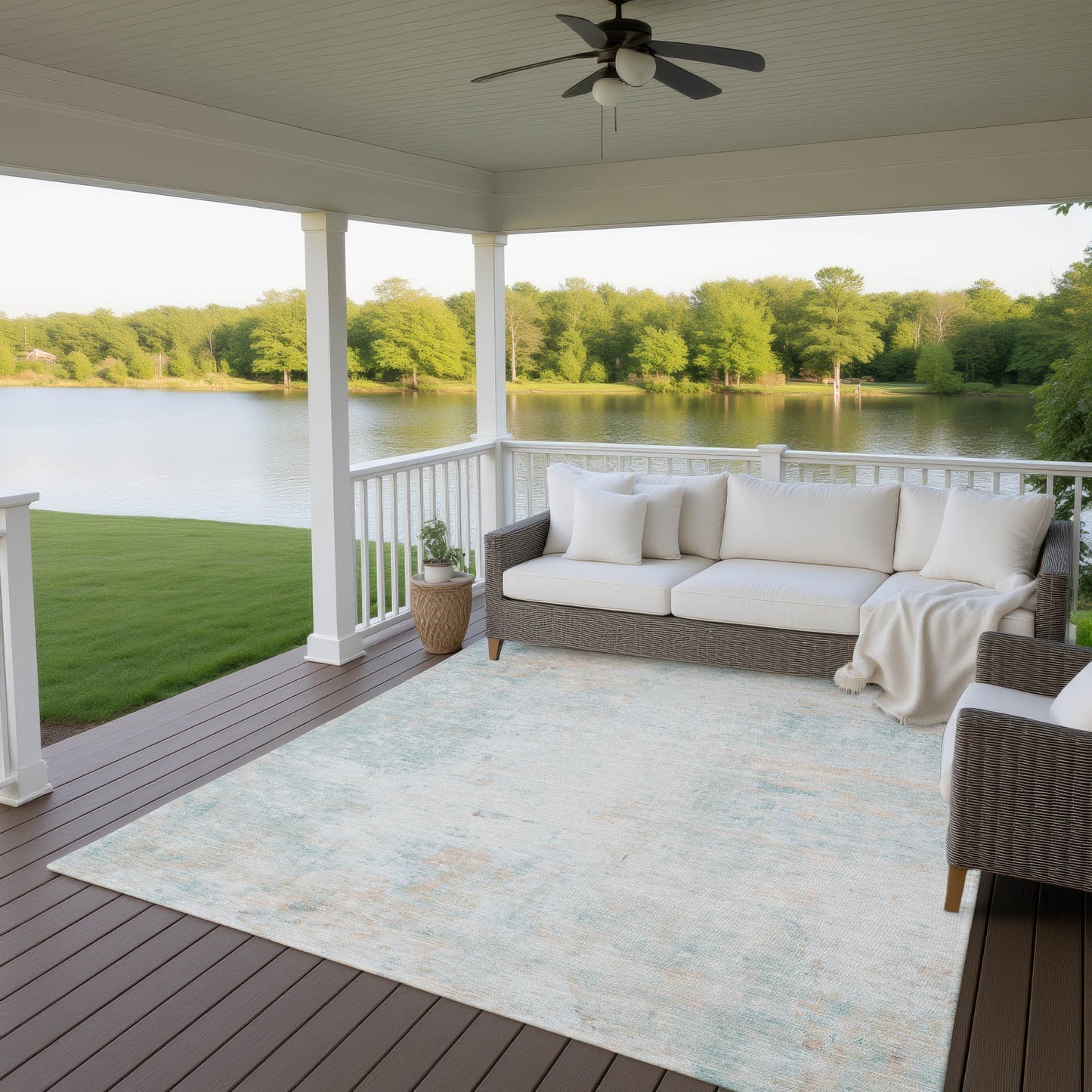 Machine Made Ravenna RN1 Seafoam - Dalyn Rugs