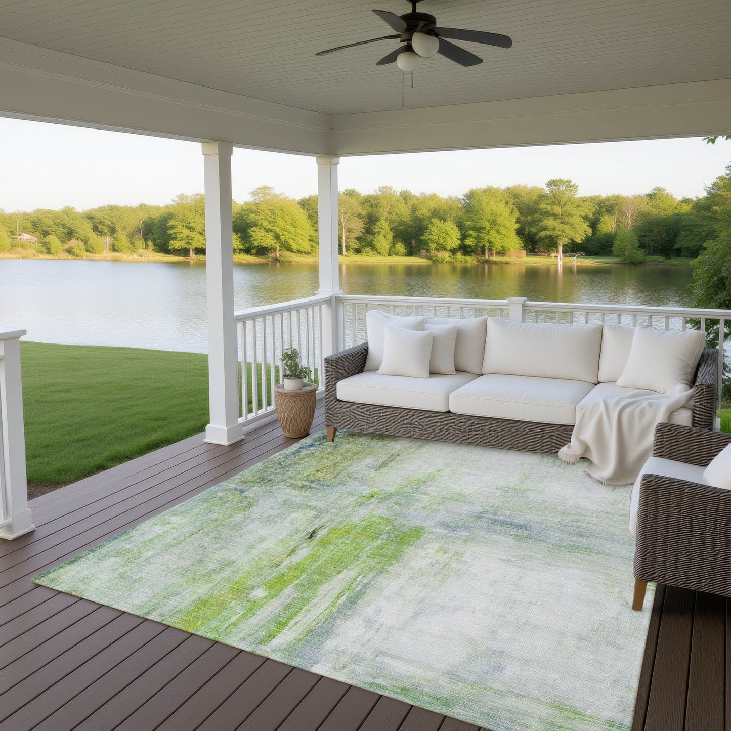 Machine Made Ravenna RN2 Aloe - Dalyn Rugs