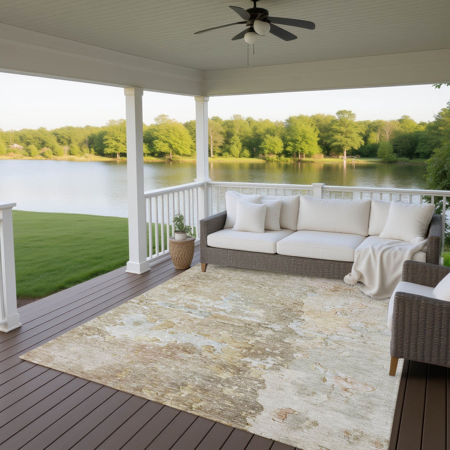 Machine Made Ravenna RN3 Khaki - Dalyn Rugs