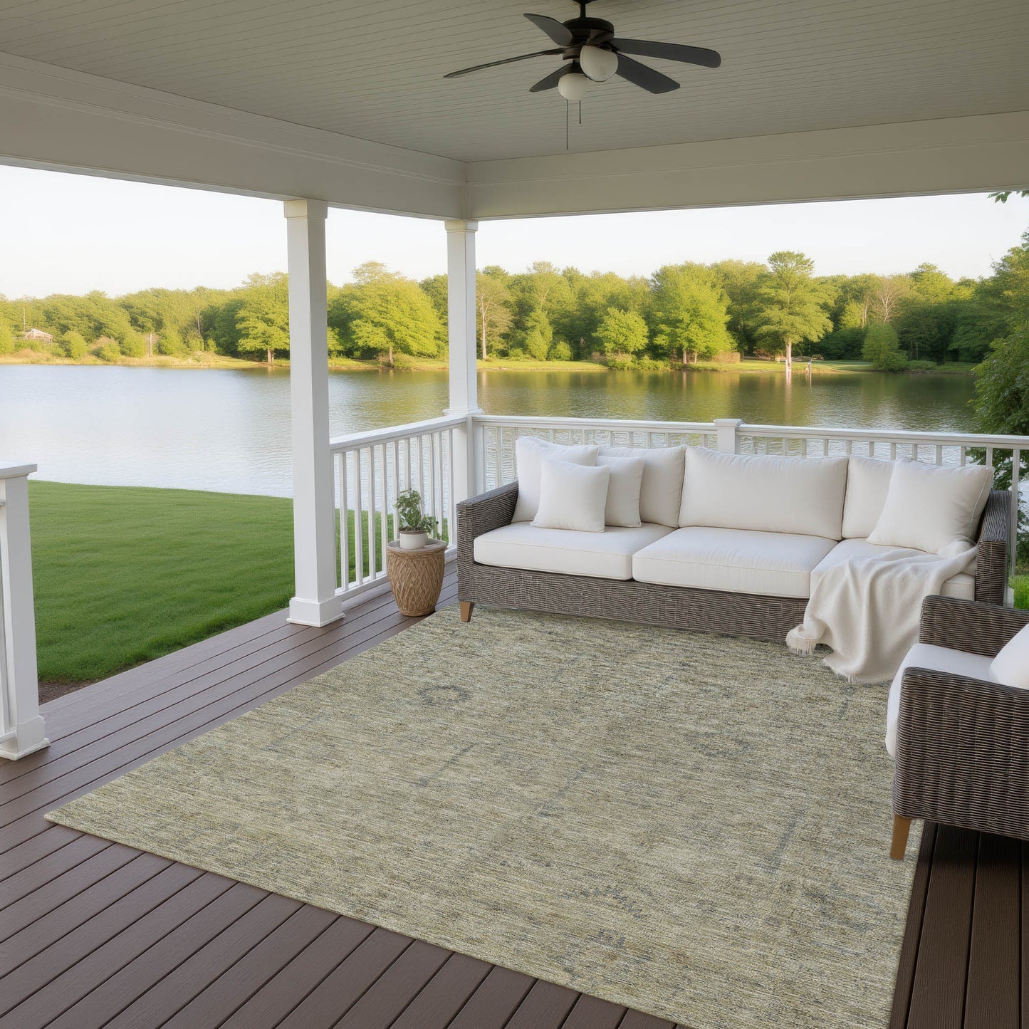 Machine Made Ravenna RN5 Khaki - Dalyn Rugs