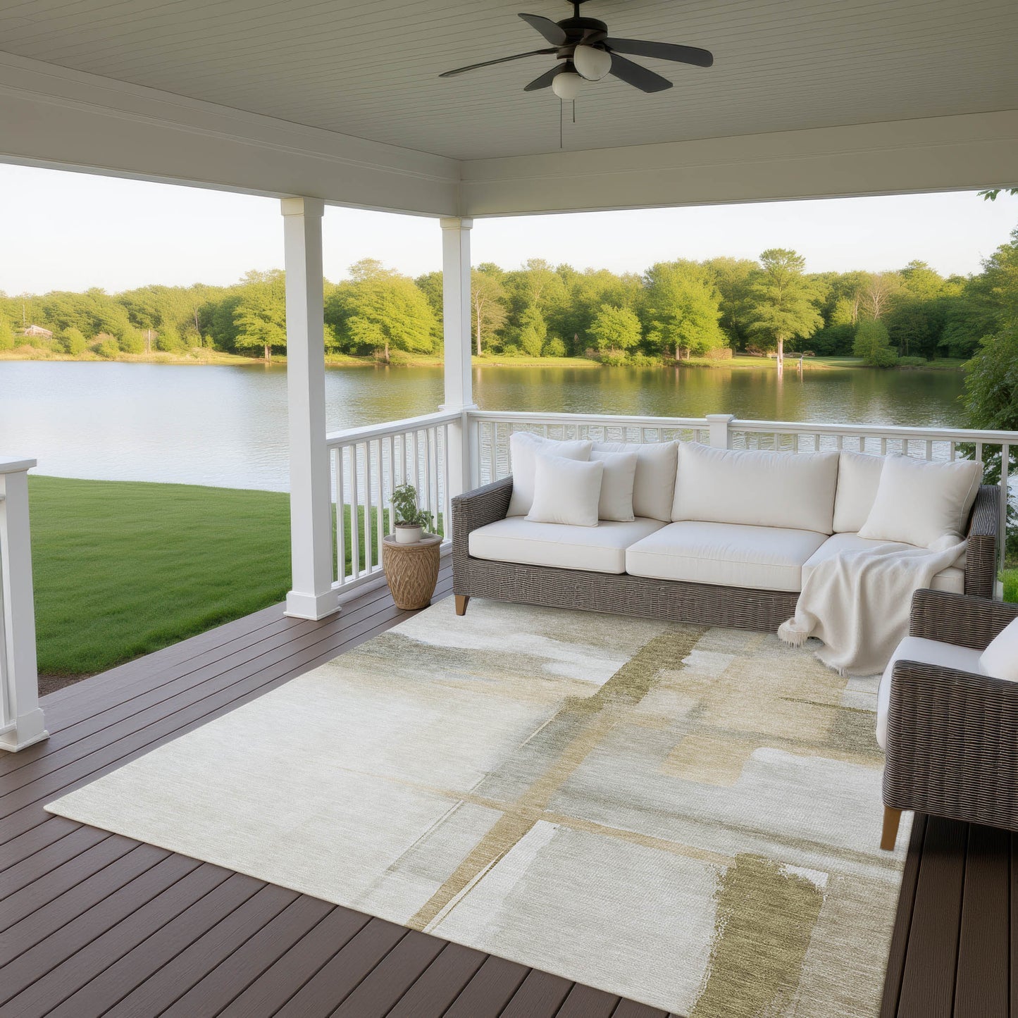 Machine Made Ravenna RN9 Putty - Dalyn Rugs