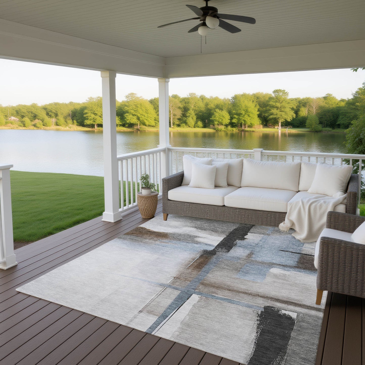 Machine Made Ravenna RN9 Taupe - Dalyn Rugs