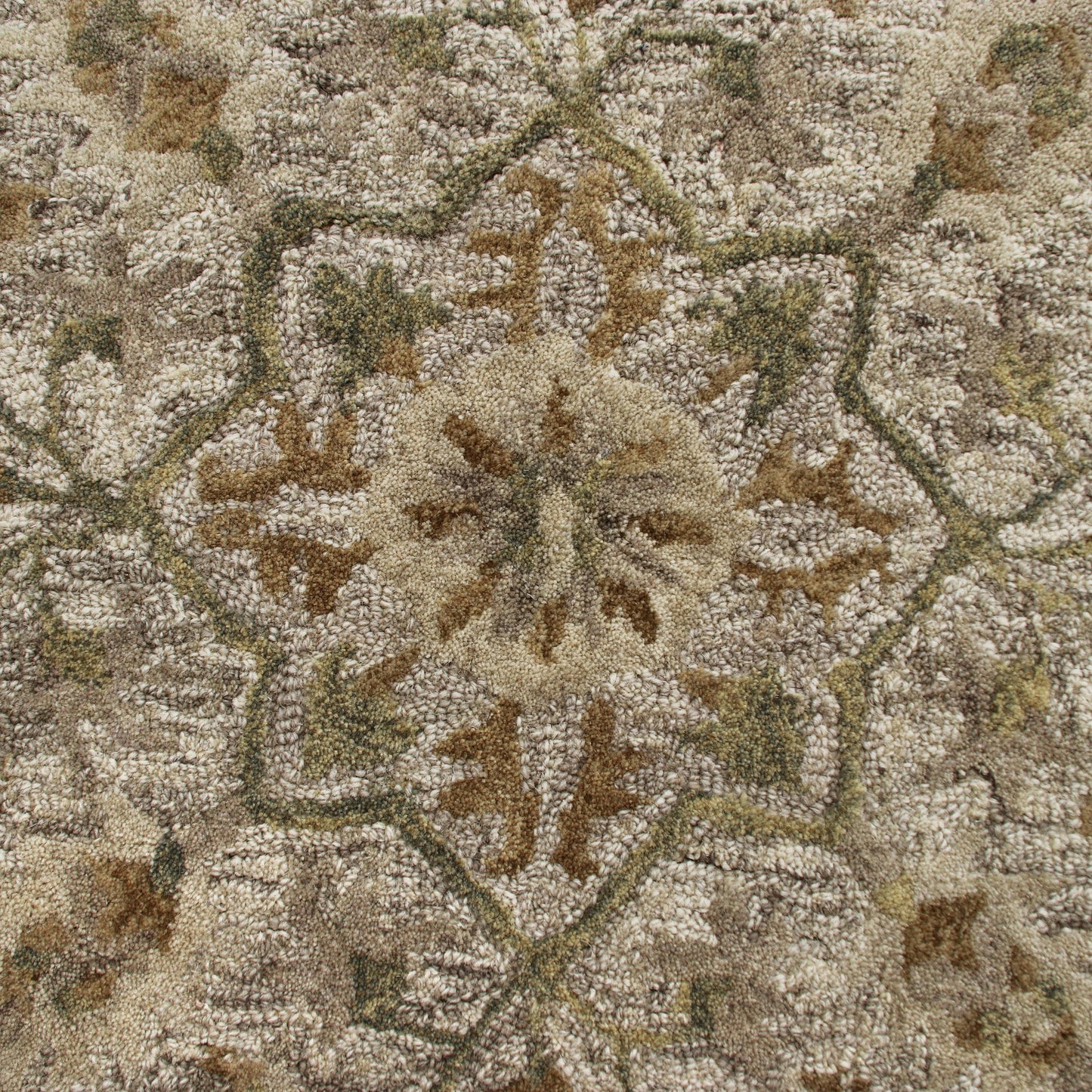 Sinuous-54120 Casual Hand-Tufted Beige/Cream Cotton Indoor Area Rug - LR Home