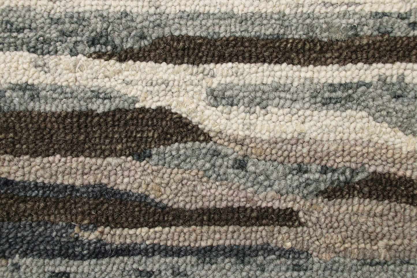 Sinuous-54121 Casual Hand-Tufted Gray/Brown/Tan Cotton Indoor Area Rug - LR Home