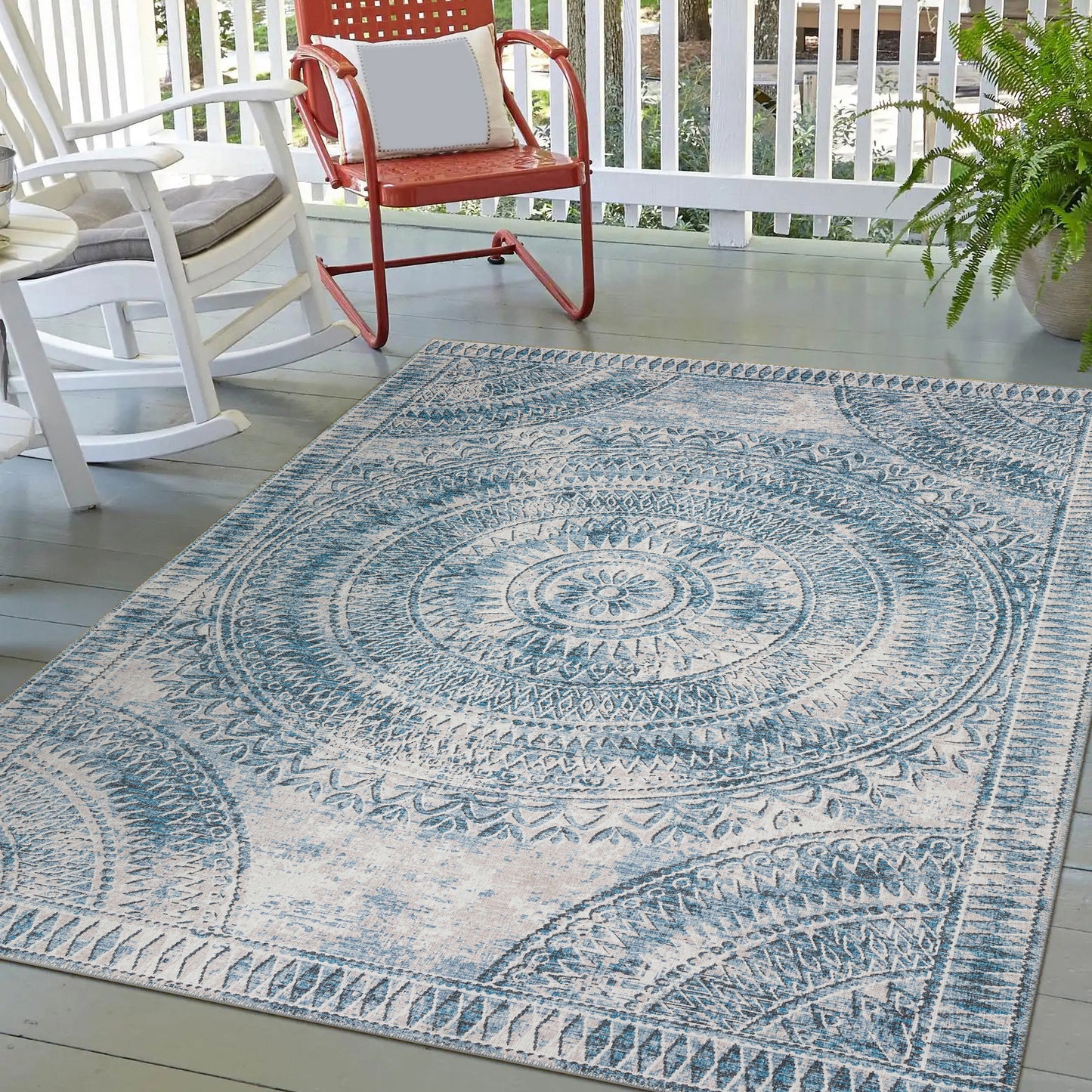 Machine Made Sedona SN7 Indigo - Dalyn Rugs