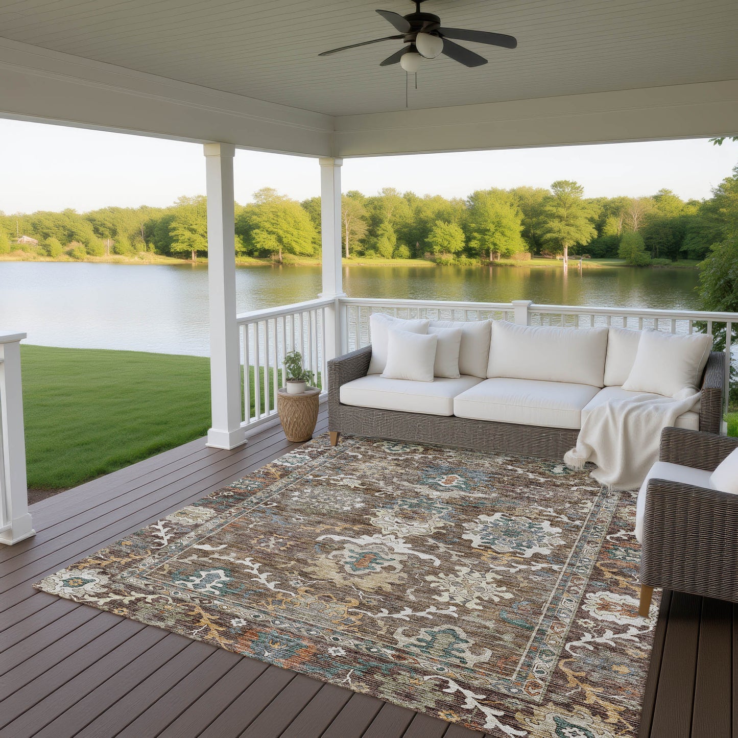 Machine Made Silk Road SR8 Chocolate - Dalyn Rugs