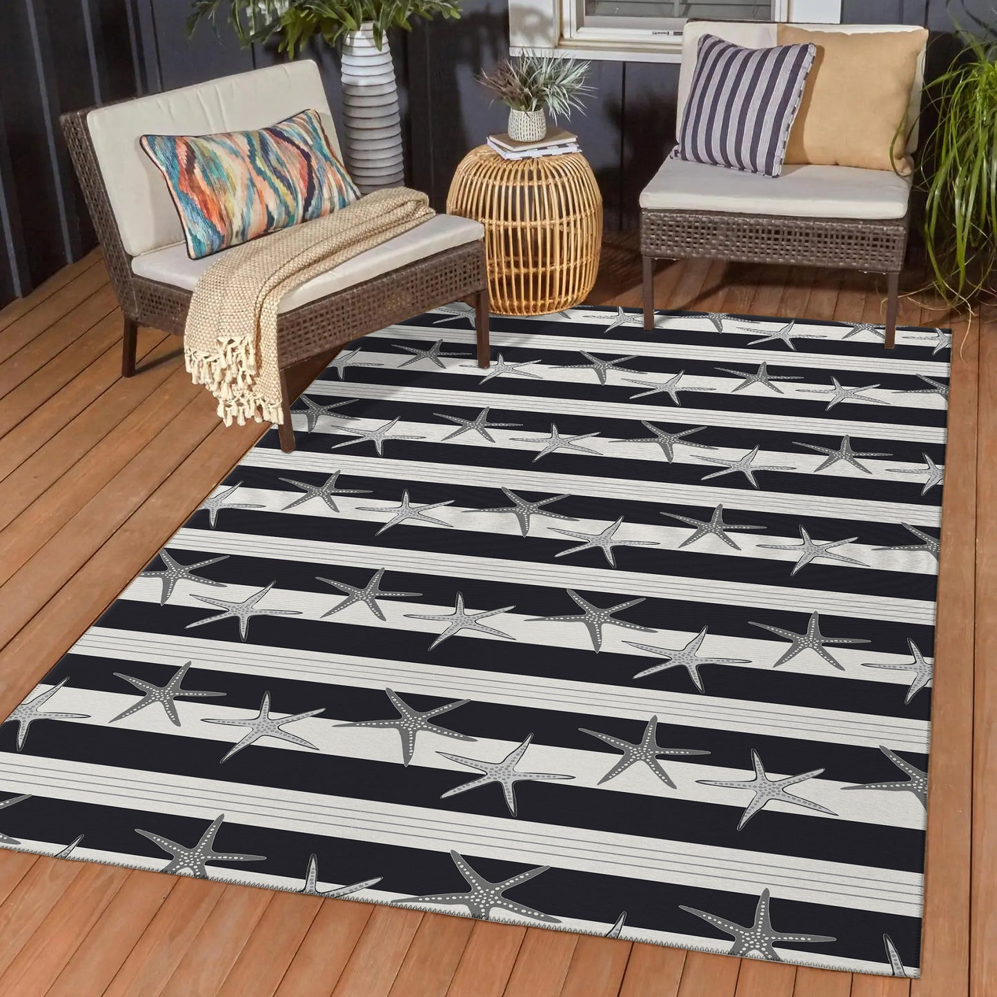 Machine Made Seabreeze SZ12 Black - Dalyn Rugs