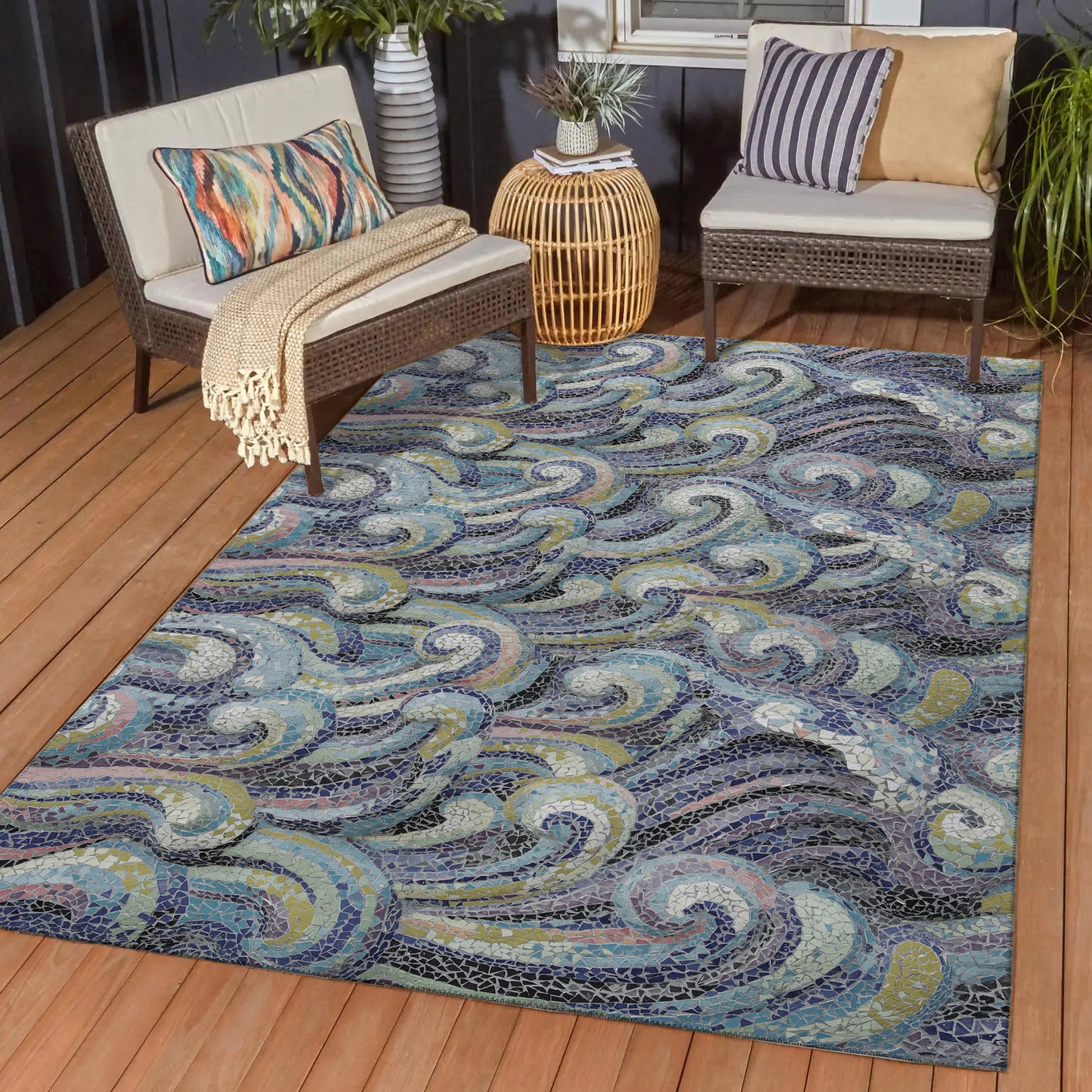 Machine Made Seabreeze SZ14 Ink - Dalyn Rugs