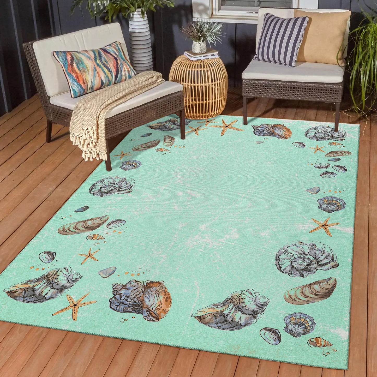 Machine Made Seabreeze SZ9 Lagoon - Dalyn Rugs
