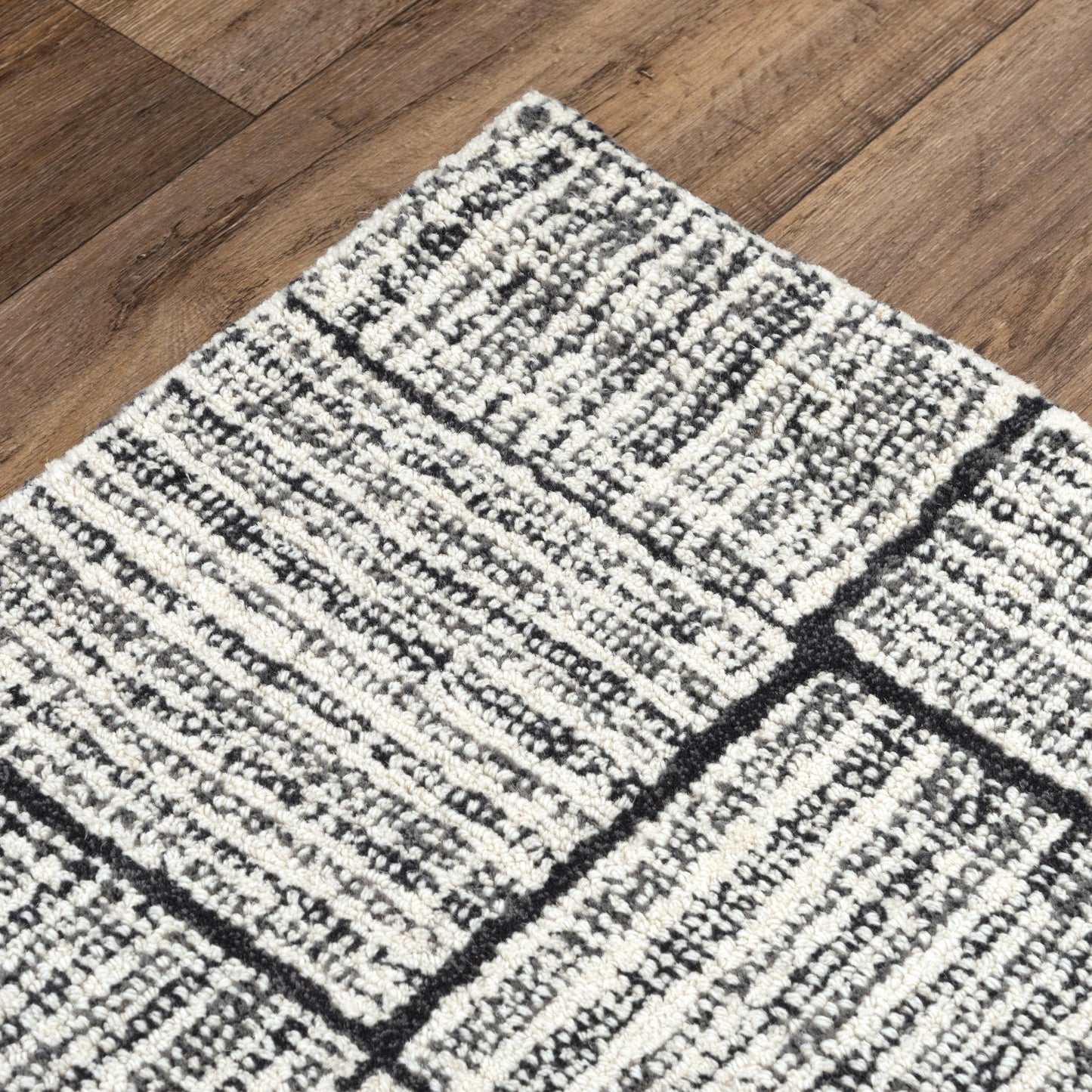 Taylor TAY863 Charcoal Hand Tufted Rug - Rizzy