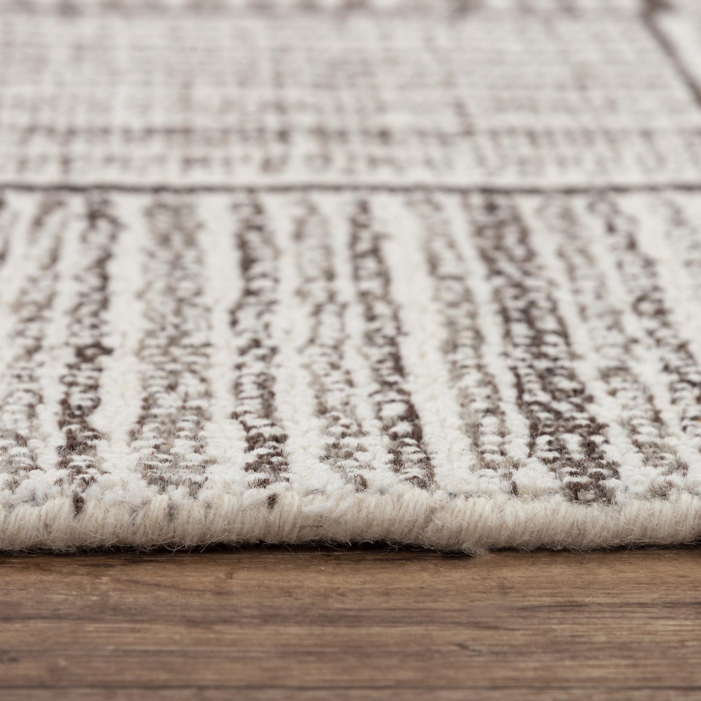 Taylor TAY865 Gray/Natural Hand-Tufted Rug - Rizzy