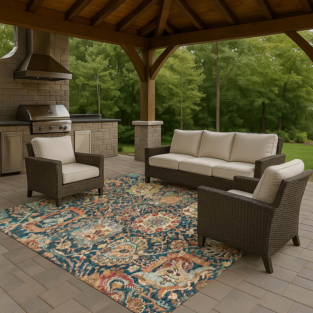 Machine Made Tabrook TB10 Navy - Dalyn Rugs