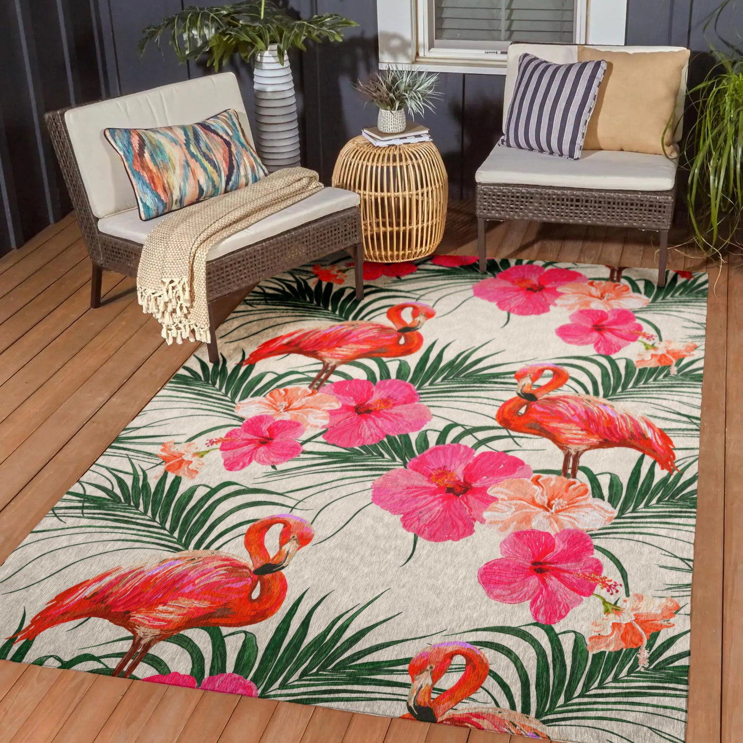 Machine Made Tropics TC12 Ivory - Dalyn Rugs