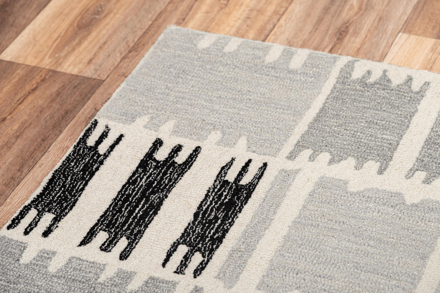 Tetra TET103 Gray Hand-Tufted Rug - Rizzy