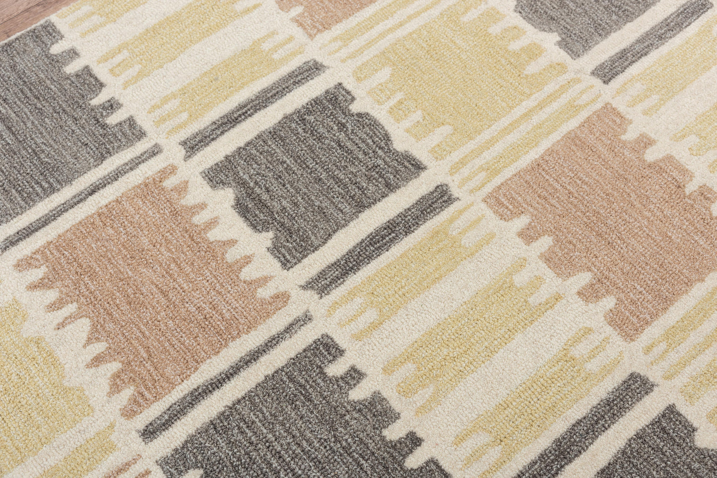 Tetra TET104 Beige Hand-Tufted Rug - Rizzy