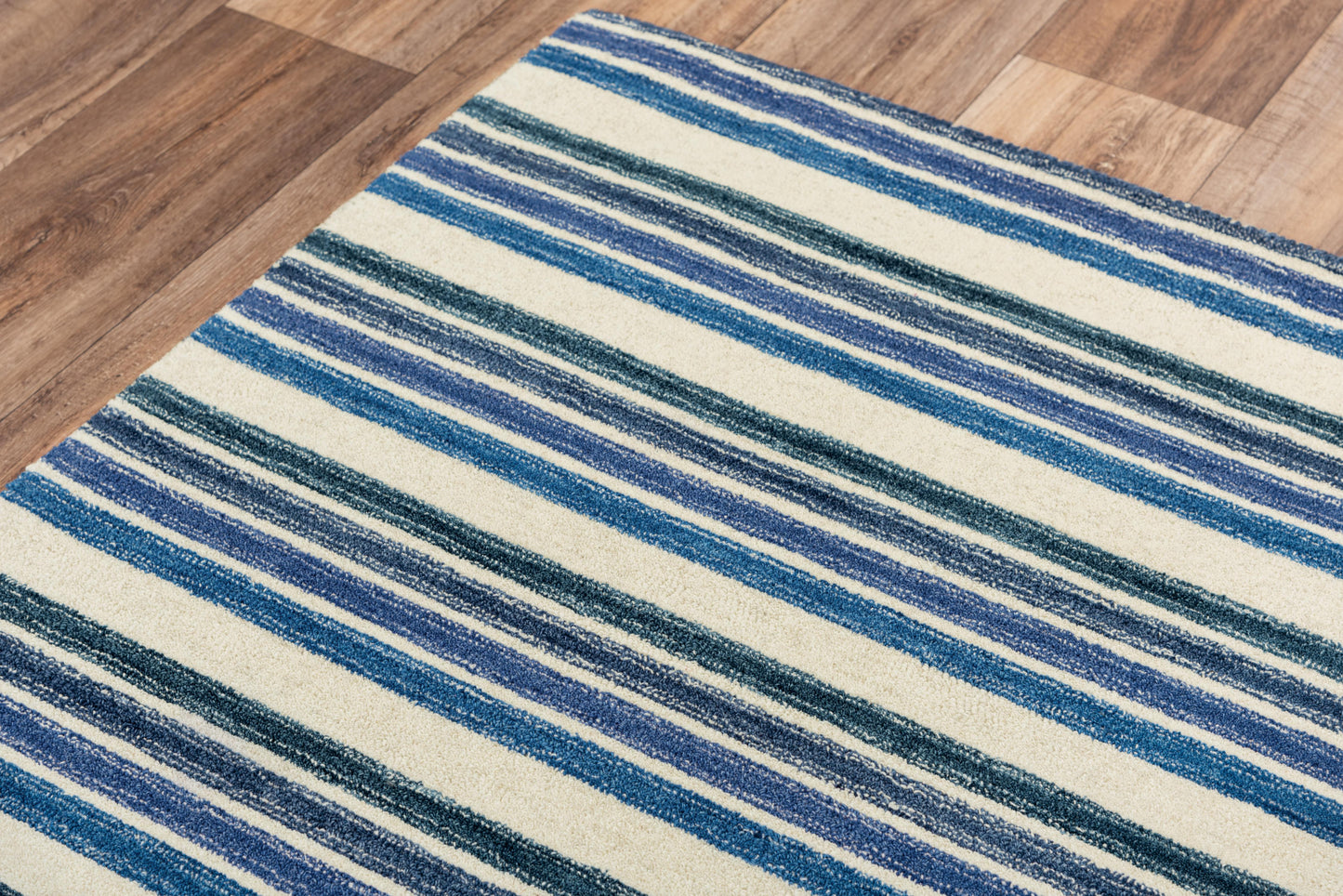 Tetra TET106 Blue Hand-Tufted Rug - Rizzy