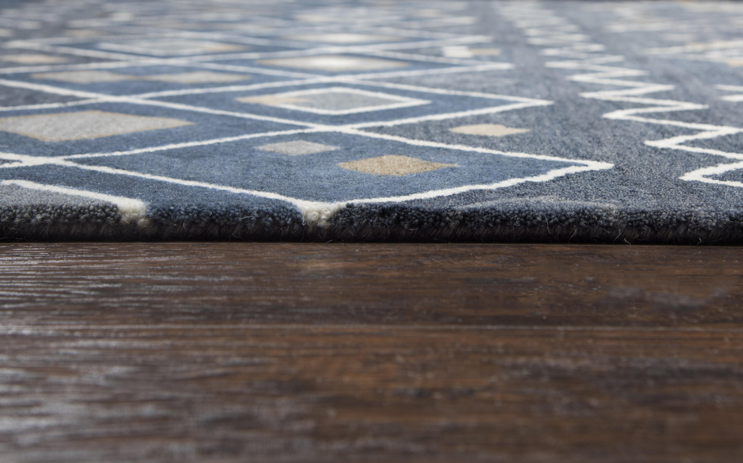 Tumble Weed Loft TL647A Indigo/Natural Hand-Tufted Rug - Rizzy