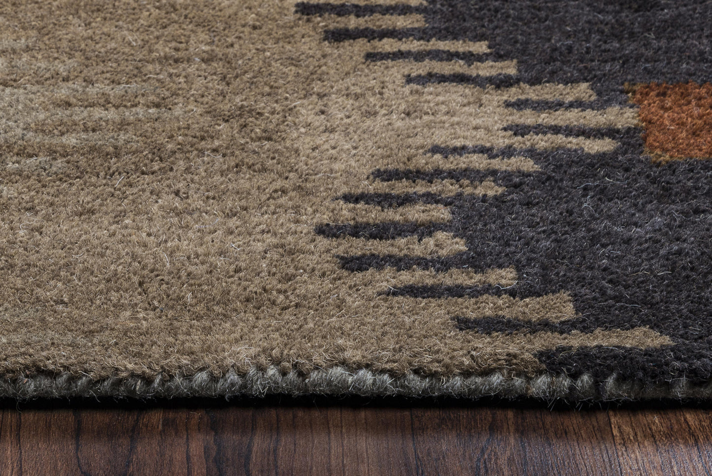 Tumble Weed Loft TL9250 Brown Hand-Tufted Rug - Rizzy