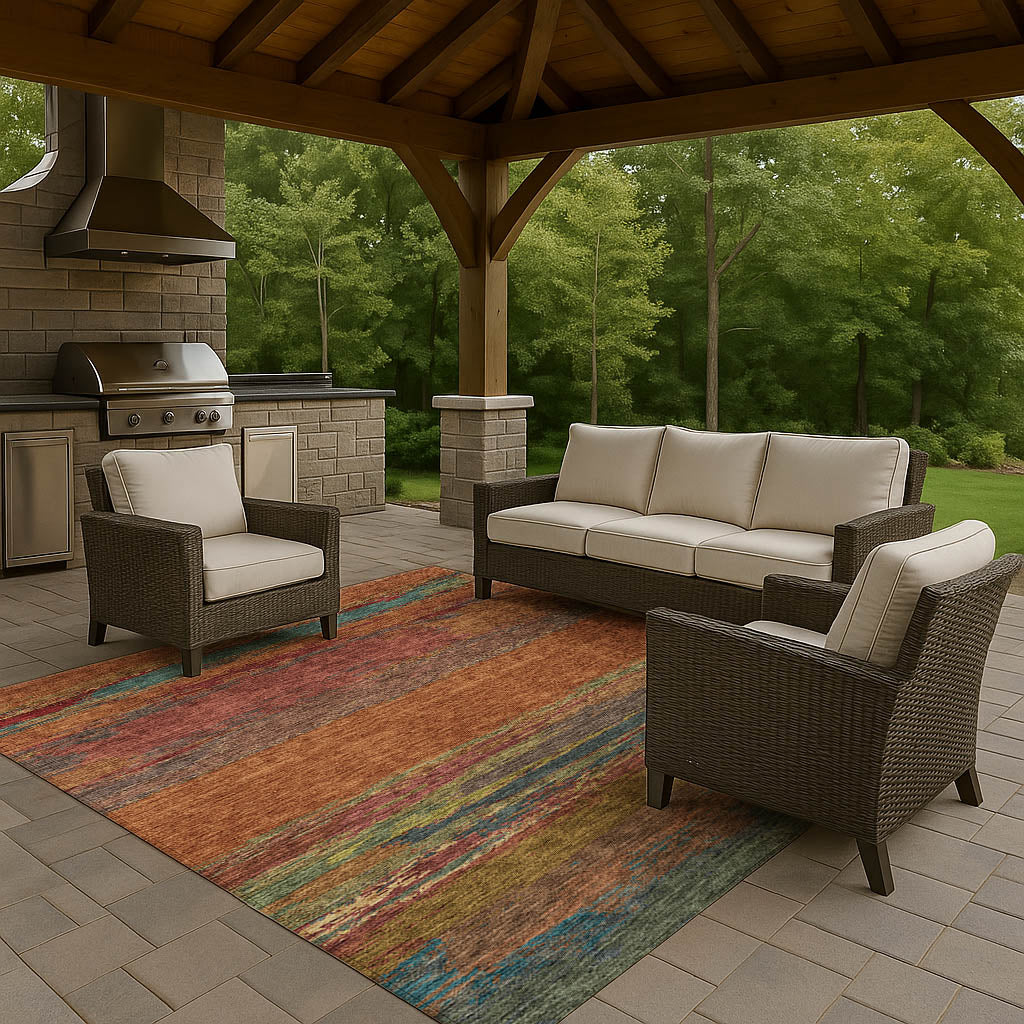 Machine Made Trevi TV8 Terracotta - Dalyn Rugs