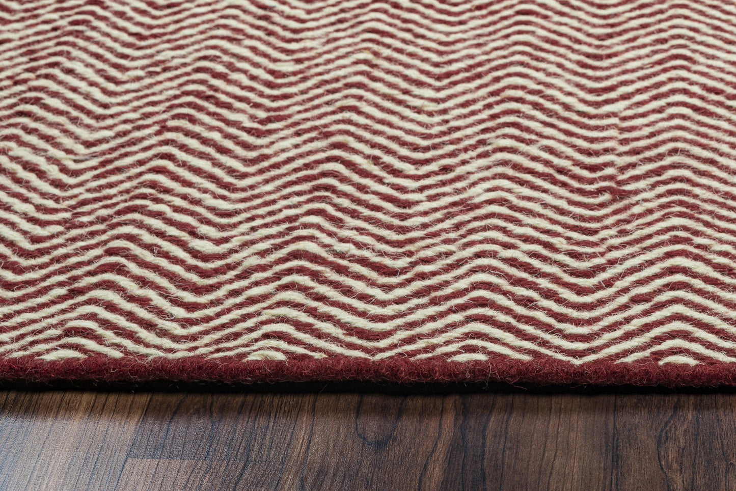 Twist TW2967 Burgundy Hand-Woven Rug - Rizzy