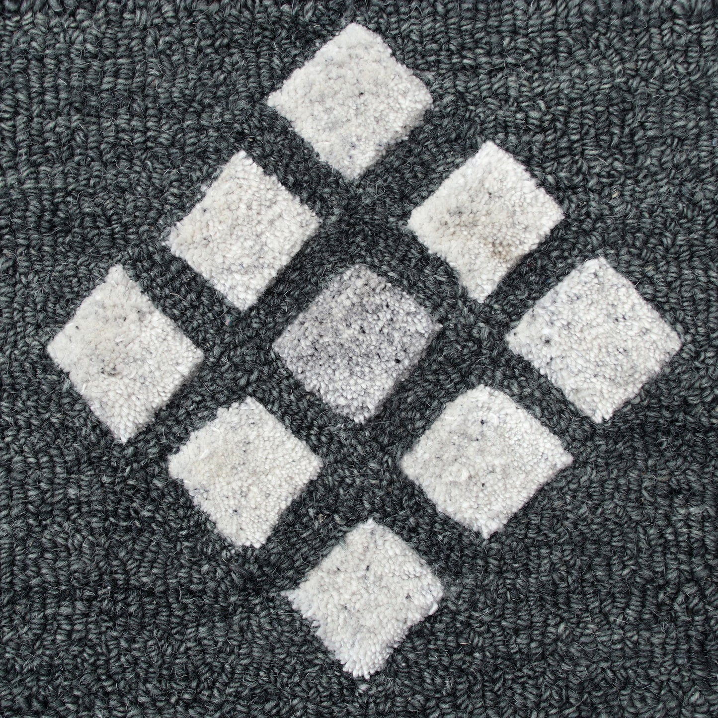 Vibrance-03563 Contemporary Hand-Tufted Charcoal Black Cotton Indoor Area Rug - LR Home