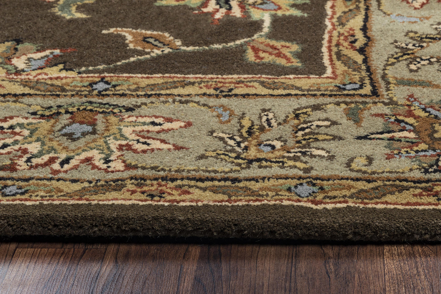 Volare VO1145 Brown Hand-Tufted Rug - Rizzy