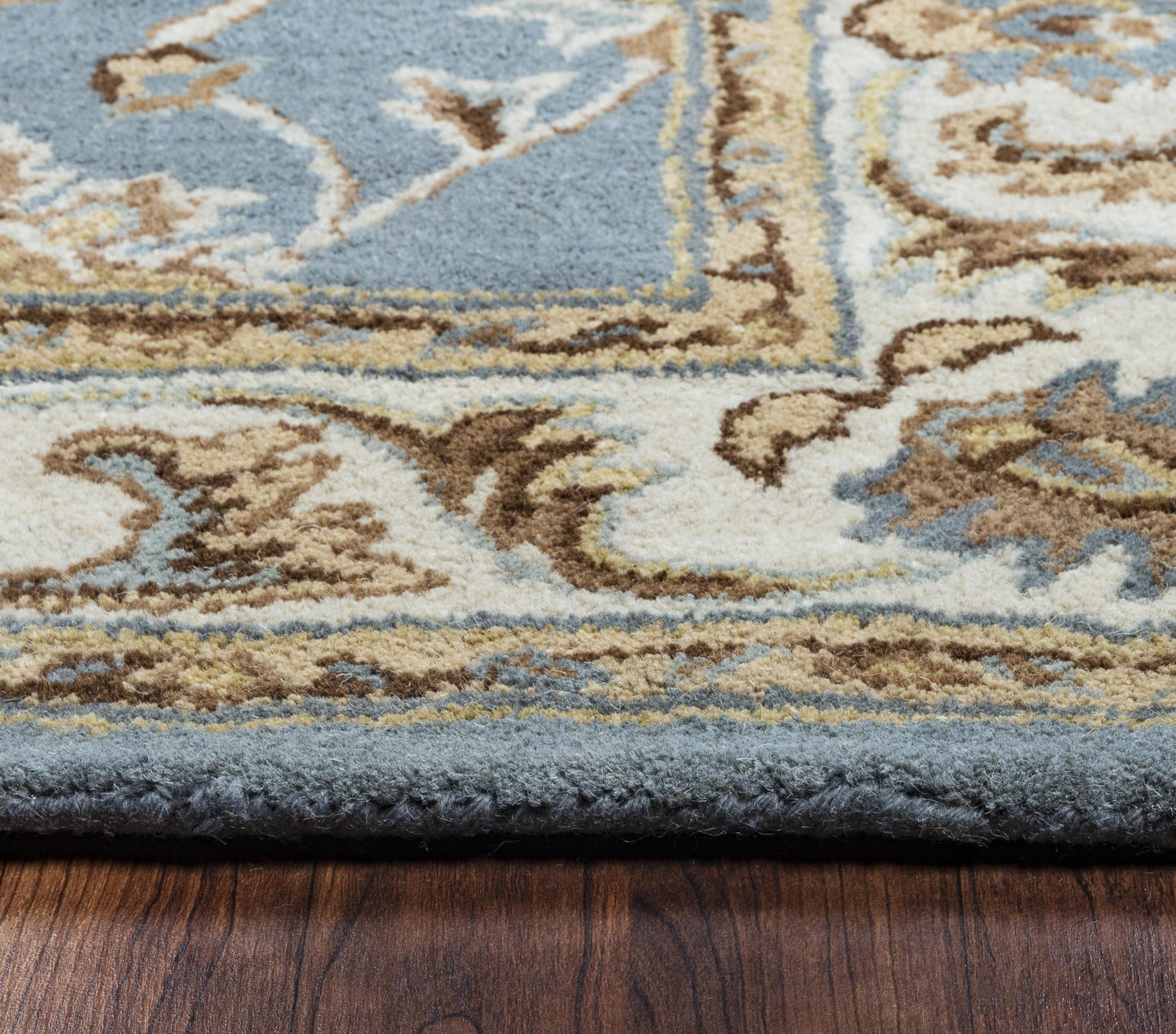 Volare VO1427 Gray/Blue Hand-Tufted Rug - Rizzy