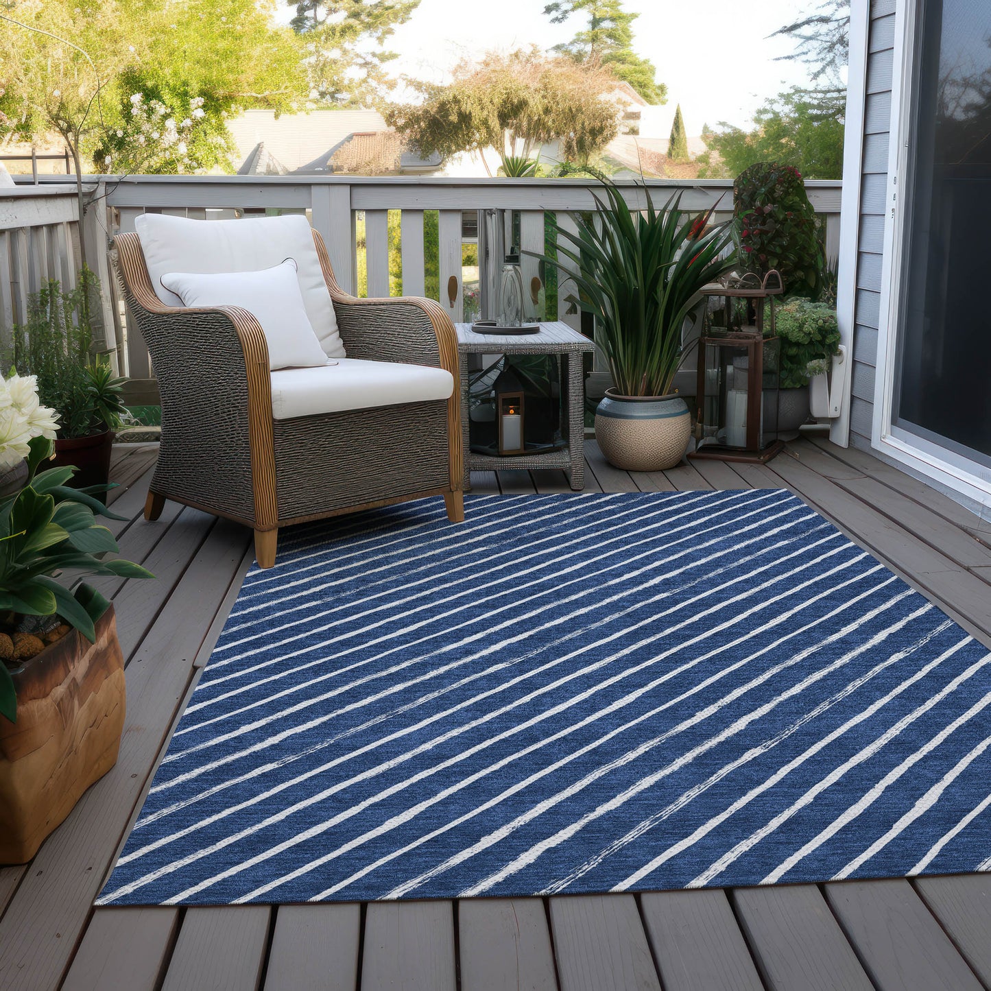 Machine Made Wonderland WN27 Navy - Dalyn Rugs